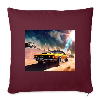 Mad and Furious #2 - Housse de coussin décorative 45 x 45 cm - bordeaux - Devant