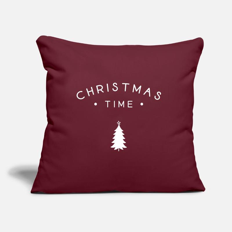 Période de Noël Housse de coussin décorative 45 x 45 cm