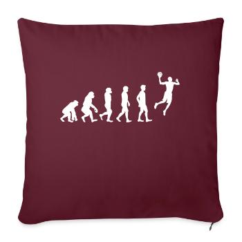 Basketball Evolution! - Sofakissenbezug 45 x 45 cm - Burgunderrot - Vorne