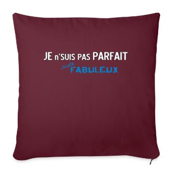 Nicht perfekt, aber Fabulous 2 - Sofakissenbezug 45 x 45 cm - Burgunderrot - Vorne