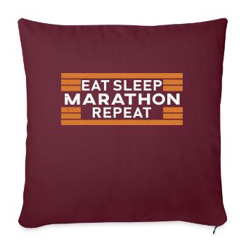 marathon - Housse de coussin décorative 45 x 45 cm - bordeaux - Devant
