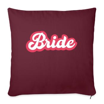 Bride - Sofakissenbezug 45 x 45 cm - Burgunderrot - Vorne