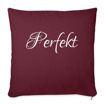 perfekt - Sofakissenbezug 45 x 45 cm - Burgunderrot - Vorne