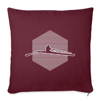 Rameur Hommes Aviron Femmes Aviron - Housse de coussin décorative 45 x 45 cm - bordeaux - Devant