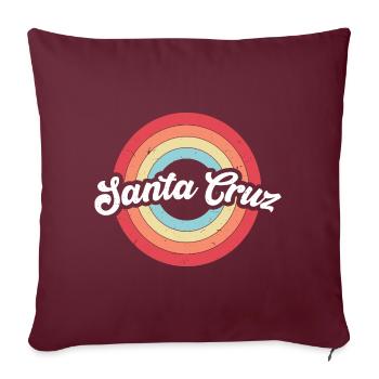 Santa Cruz Vintage Rainbow - Sofa pillowcase 17,3'' x 17,3'' (45 x 45 cm) - burgundy - Front