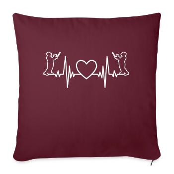 Conductors Gift Conducting Conductor Music - Sofa pillowcase 17,3'' x 17,3'' (45 x 45 cm) - burgundy - Front