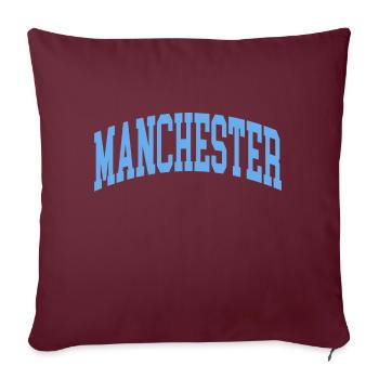 manchester - Sofakissenbezug 45 x 45 cm - Burgunderrot - Vorne