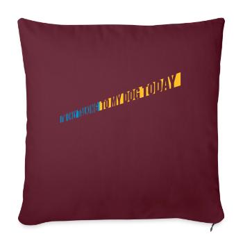 ne parler qu’au chien - Housse de coussin décorative 45 x 45 cm - bordeaux - Devant