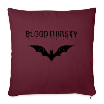 Bloodthirtsty Vampire Bat Halloween Gift - Sofa pillowcase 17,3'' x 17,3'' (45 x 45 cm) - burgundy - Front