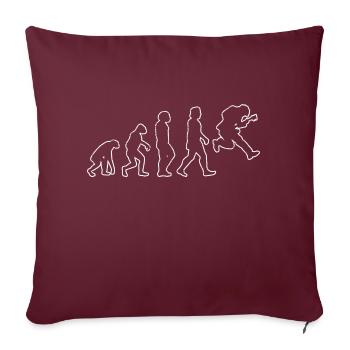 Guitariste Groupe Musique Guitare Musicien Guitariste - Housse de coussin décorative 45 x 45 cm - bordeaux - Devant