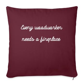 cabinetmaker carpenter funny present gift idea - Sofakissenbezug 45 x 45 cm - Burgunderrot - Vorne
