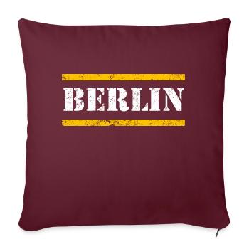 Berlin - Sofa pillowcase 17,3'' x 17,3'' (45 x 45 cm) - burgundy - Front