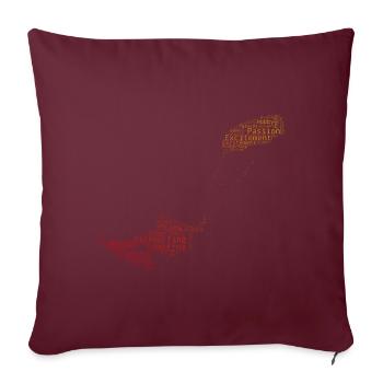 Femmes Kitesurf Hommes Kitesurf Kitesurf Kitesurf - Housse de coussin décorative 45 x 45 cm - bordeaux - Devant