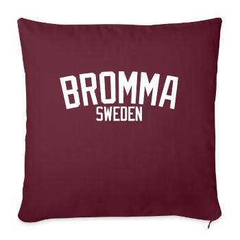 Bromma Schweden - Sofakissenbezug 45 x 45 cm - Burgunderrot - Vorne