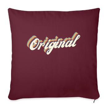 Original - Housse de coussin décorative 45 x 45 cm - bordeaux - Devant