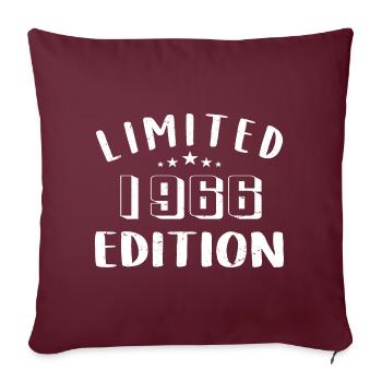 Geburtstag 1966 Limited Edition 1966 geboren sind - Sofakissenbezug 45 x 45 cm - Burgunderrot - Vorne