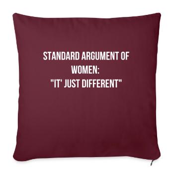 Frauen Spruch das ist was anderes Englisch - Sofakissenbezug 45 x 45 cm - Burgunderrot - Vorne