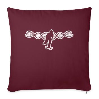Skateboard Skater Skate Fan Skate Skateboarding - Housse de coussin décorative 45 x 45 cm - bordeaux - Devant