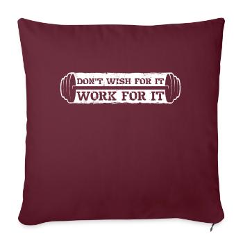 Ne souhaite pas que cela fonctionne pour elle Gym Fitness Dicton - Housse de coussin décorative 45 x 45 cm - bordeaux - Devant