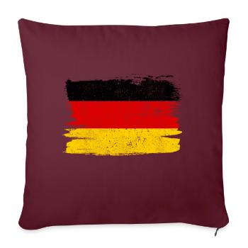 Deutschland Flagge Flagge Frieden Vintage - Sofakissenbezug 45 x 45 cm - Burgunderrot - Vorne