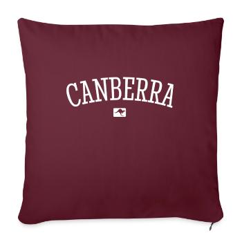 Canberra, Australie, sous le koala kangourou - Housse de coussin décorative 45 x 45 cm - bordeaux - Devant