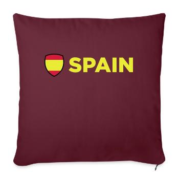 Nationalflagge von Spanien - Sofakissenbezug 45 x 45 cm - Burgunderrot - Vorne