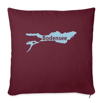 bodensee - Sofakissenbezug 45 x 45 cm - Burgunderrot - Vorne