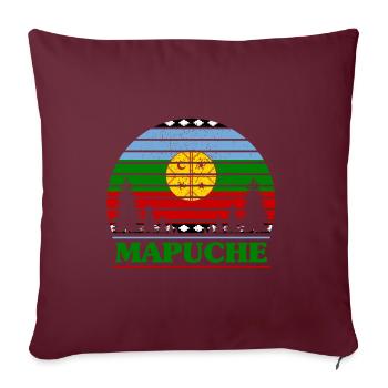 Mapuche - Sofakissenbezug 45 x 45 cm - Burgunderrot - Vorne