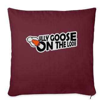 goose on the loose - Sofa pillowcase 17,3'' x 17,3'' (45 x 45 cm) - burgundy - Front
