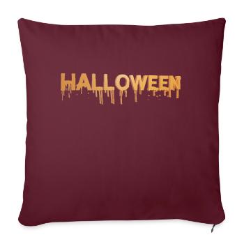 HALLOWEEN - Housse de coussin décorative 45 x 45 cm - bordeaux - Devant