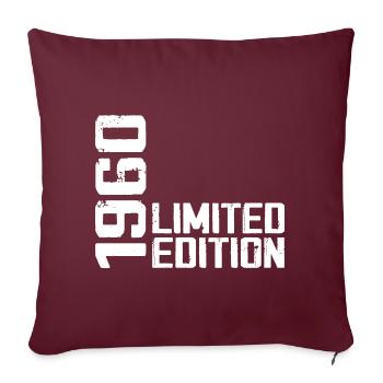 Légendaire Depuis 1960 Cadeau D'anniversaire 1960 - Housse de coussin décorative 45 x 45 cm - bordeaux - Devant
