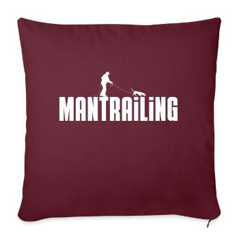 mantrailing - Sofakissenbezug 45 x 45 cm - Burgunderrot - Vorne