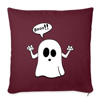 Ghost Halloween booo - Sofakissenbezug 45 x 45 cm - Burgunderrot - Vorne