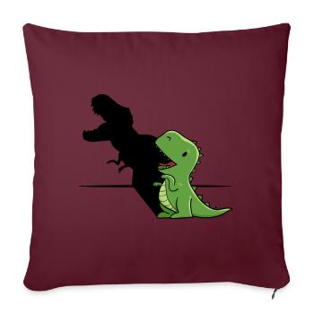 T Rex Shadow TRex With Screaming Shadow - Sofakissenbezug 45 x 45 cm - Burgunderrot - Vorne
