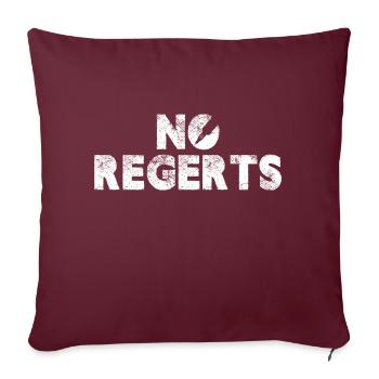 No Regrets Body Art Tattoo Artwork Skin Artist - Sofakissenbezug 45 x 45 cm - Burgunderrot - Vorne