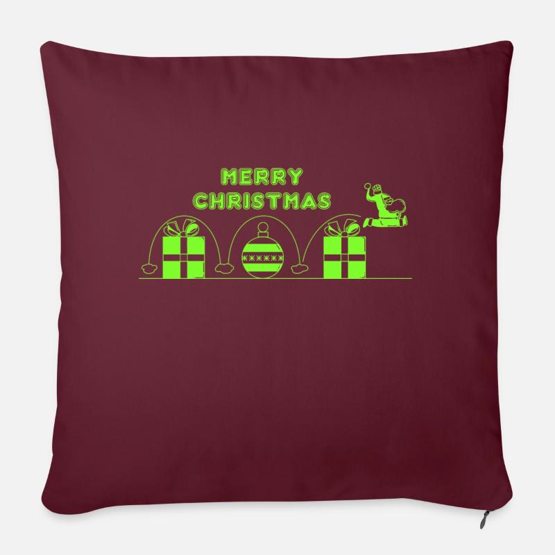 Weihnachtsmann, Videospiel - Sofakissenbezug 45 x 45 cm - Burgunderrot