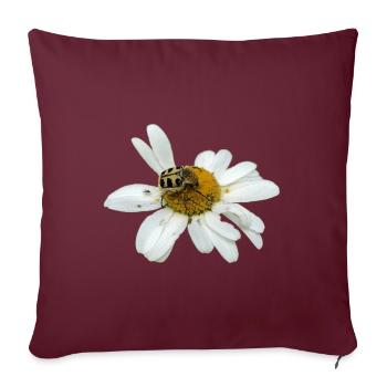 Chafer à abeilles - Housse de coussin décorative 45 x 45 cm - bordeaux - Devant