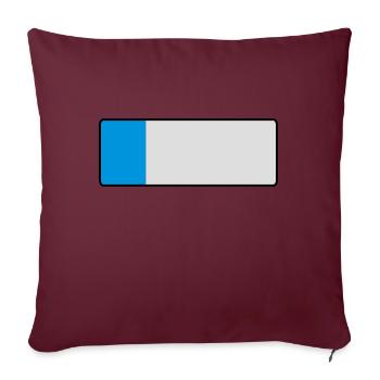 _blank_kurz - Housse de coussin décorative 45 x 45 cm - bordeaux - Devant