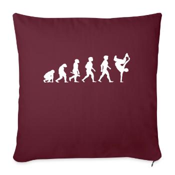 Evolution Breakdance Breaking Breakdancing Hip-Hop - Sofakissenbezug 45 x 45 cm - Burgunderrot - Vorne
