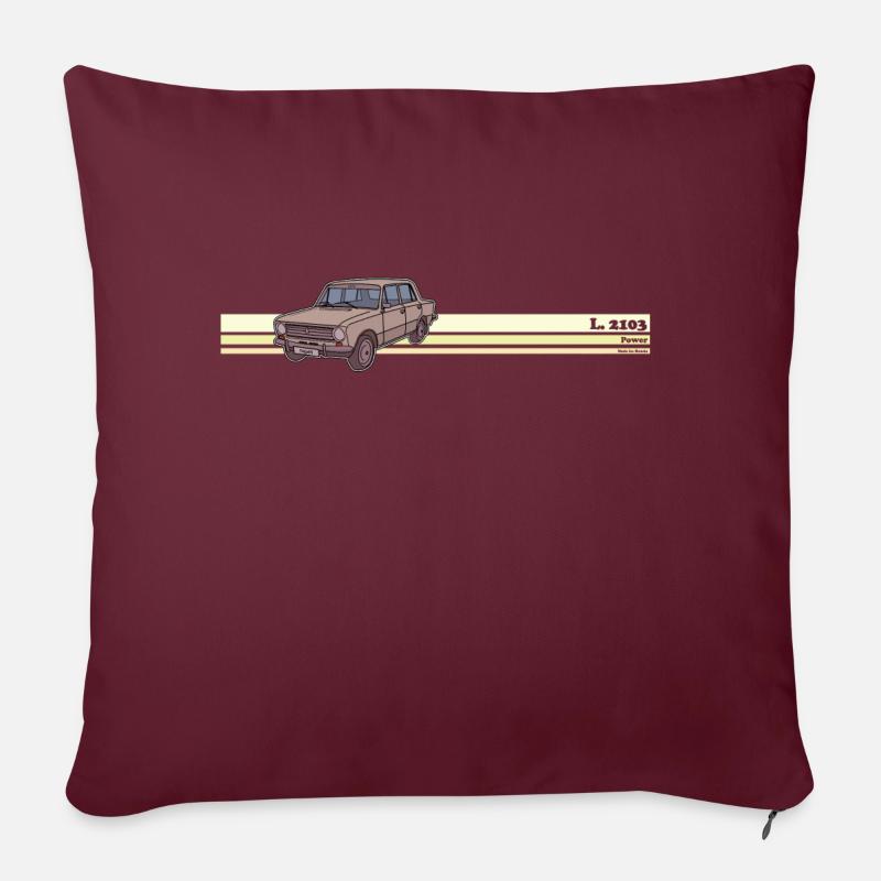 lada - Housse de coussin décorative 45 x 45 cm - bordeaux