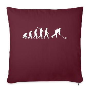 Hockey Evolution - Sofakissenbezug 45 x 45 cm - Burgunderrot - Vorne