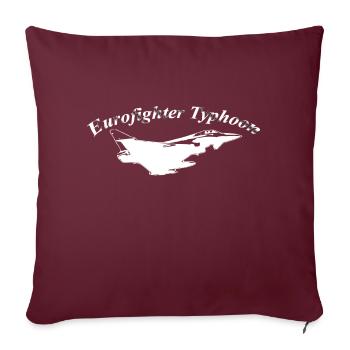 Eurofighter neg - Sofakissenbezug 45 x 45 cm - Burgunderrot - Vorne