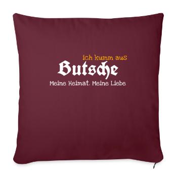 Putzkau - Sofakissenbezug 45 x 45 cm - Burgunderrot - Vorne
