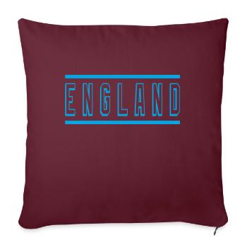 England - Sofakissenbezug 45 x 45 cm - Burgunderrot - Vorne