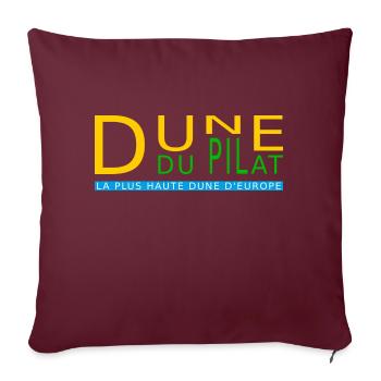 Dune du Pilat, die höchste Düne Europas - Sofakissenbezug 45 x 45 cm - Burgunderrot - Vorne