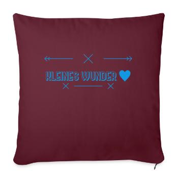 Dictons de bébé - Housse de coussin décorative 45 x 45 cm - bordeaux - Devant