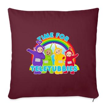 Les Télétubbies Time For Teletubbies - Housse de coussin décorative 45 x 45 cm - bordeaux - Devant