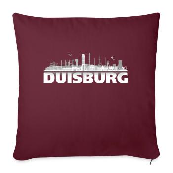 duisburg_city_hell01 detail - Sofakissenbezug 45 x 45 cm - Burgunderrot - Vorne
