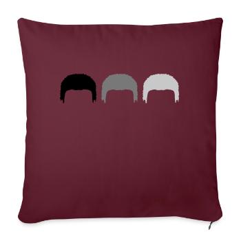 Evolution Team Cheveux de grand-père - Housse de coussin décorative 45 x 45 cm - bordeaux - Devant