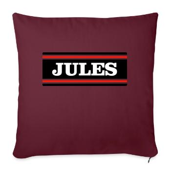JULES - Sofakissenbezug 45 x 45 cm - Burgunderrot - Vorne